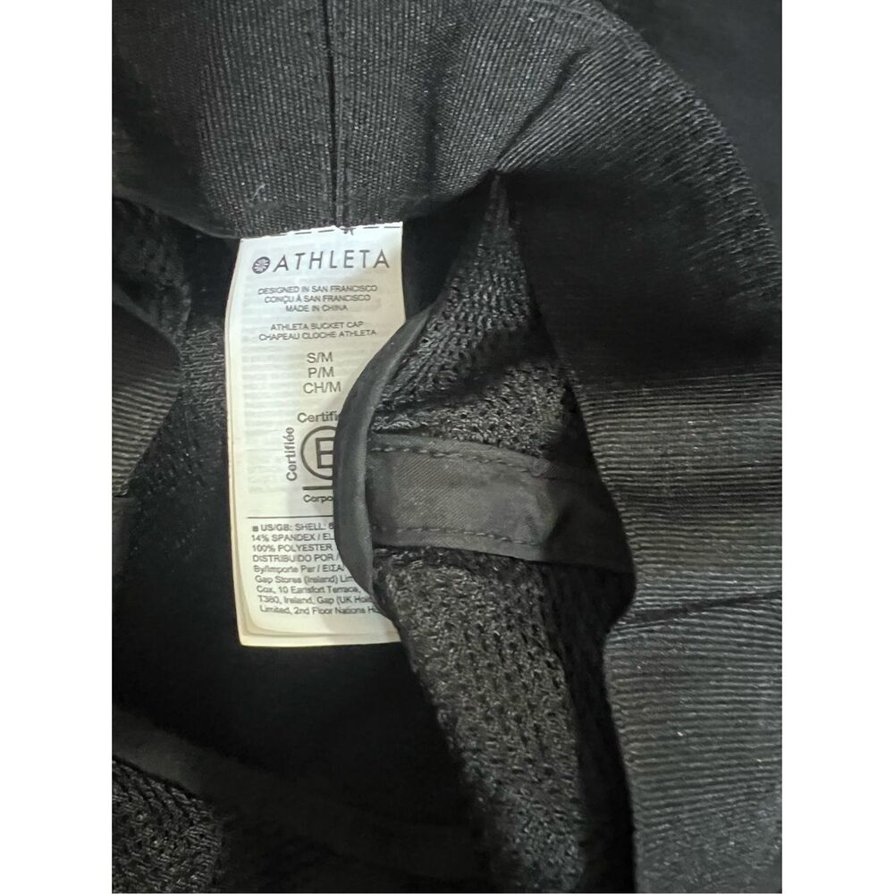 Athleta Excursion Bucket Hat Black Small Medium B… - image 3